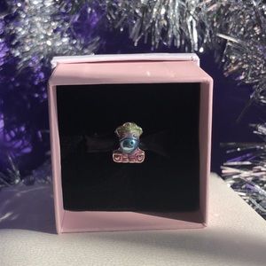 Pastel multi colored enamel Bruno the Unicorn. Fits Pandora Moment bracelets.